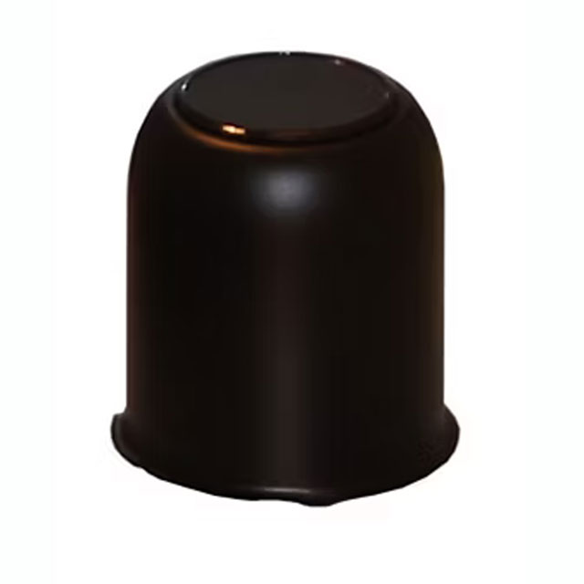 (image for) Black 5 Lug Trailer Wheel Push Through Center Cap With Plug 3.75" Diameter Center Dexter/Redneck #375EZ-BK