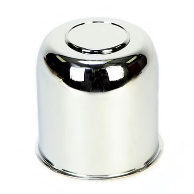 (image for) Chrome 5 & 6 Lug Trailer Wheel Center Cap With Cap 4.25" Diameter Center Dexter/Redneck #425EZ