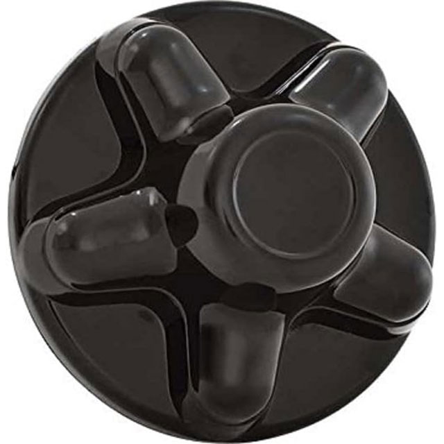 (image for) Trailer Wheel Hub Cover Black 13-15" Wheels 5 On 4.5" Bolt Pattern Dexter/Redneck #QT545B