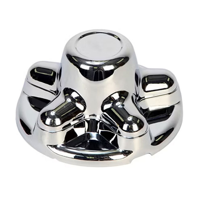 (image for) Trailer Wheel Hub Cover Chrome 13-15" Wheels 5 On 4.5" Bolt Pattern Dexter/Redneck #QT545C
