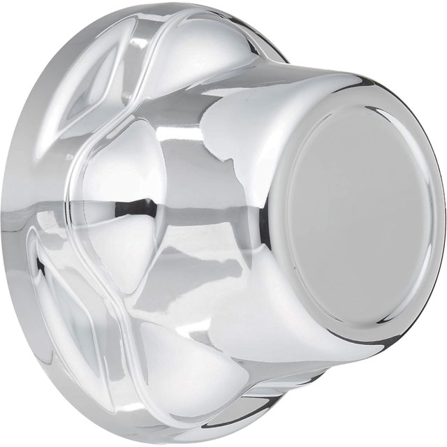 (image for) Trailer Wheel Hub Cover High Profile Chrome 13-15" Wheels 5 On 4.5" Bolt Pattern Dexter/Redneck #QT545CHN