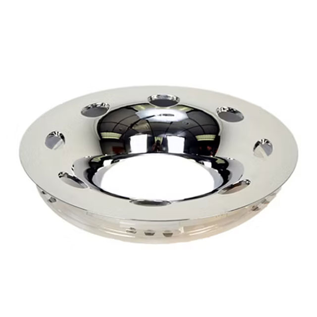 (image for) Trailer Wheel Liner Chrome 15" Wheels 5 On 4.5" Bolt Pattern Dexter/Redneck #QT545CLO