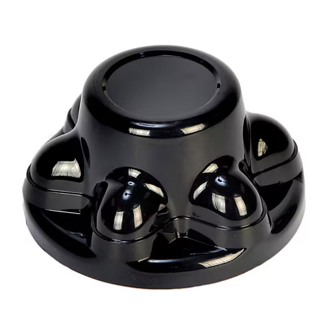 (image for) Trailer Wheel Hub Cover Black 15 - 16" Wheels 6 On 5.5" Bolt Pattern Dexter/Redneck #QT655B