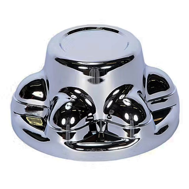 (image for) Trailer Wheel Hub Cover Chrome 15 - 16" Wheels 6 On 5.5" Bolt Pattern Dexter/Redneck #QT655C