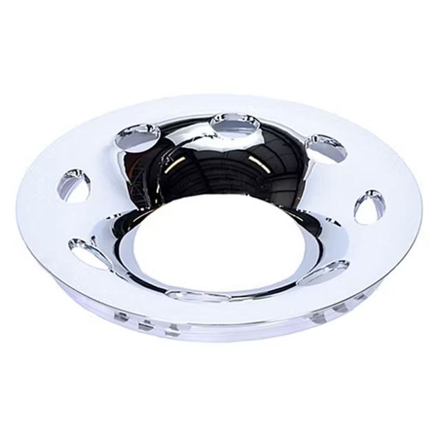 (image for) Trailer Wheel Liner Chrome 15" Wheels 6 On 5.5" Bolt Pattern Dexter/Redneck #QT655CLO
