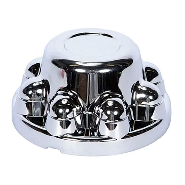 (image for) Trailer Wheel Hub Cover Chrome 16" Wheels 9/16" Studs 8 On 6.5" Bolt Pattern #QT865C