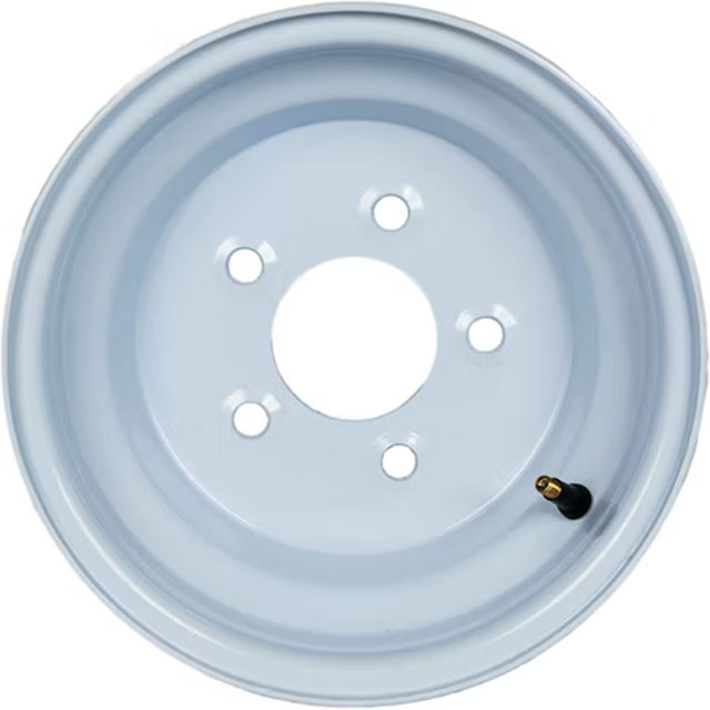 (image for) Steel OEM Trailer Wheel 5 On 4.5" Bolt Pattern White 10” x 6” Dexter/Redneck #WH106-50E