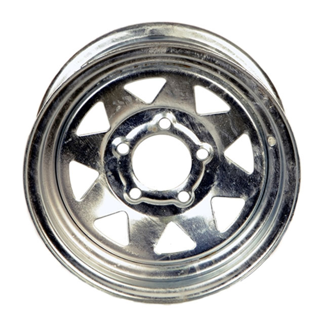 (image for) Steel Spoke Trailer Wheel 5 On 4.5" Bolt Pattern Galvanize 13” X 4.5" Dexter/Redneck #WH1345-5GVS