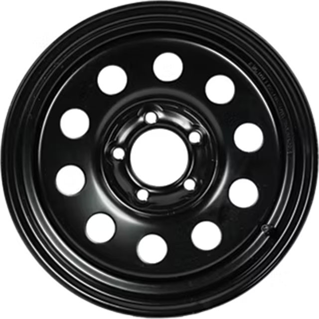 (image for) Steel Modular Trailer Wheel 5 On 4.5" Bolt Pattern Black 14” X 5.5" Dexter/Redneck #WH1455-545BKM