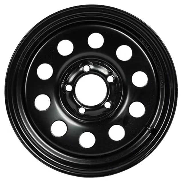 (image for) Steel Modular Trailer Wheel 5 On 4.5" Bolt Pattern Bleck 15” X 5" Dexter/Redneck #WH155-545BM
