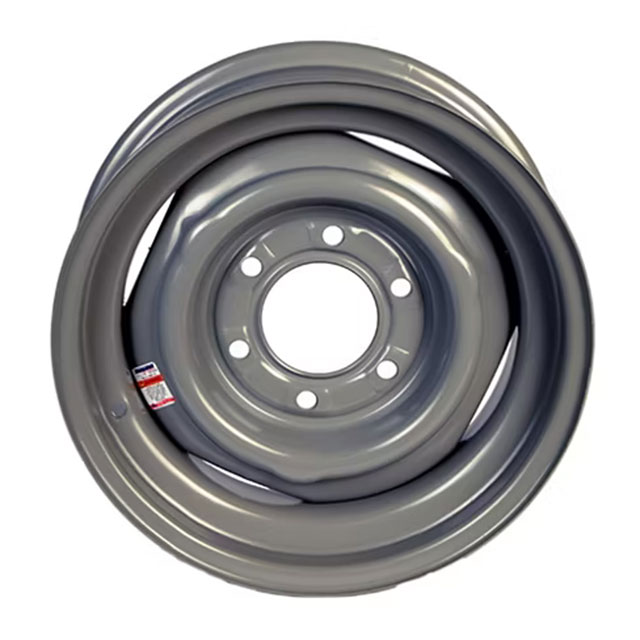 (image for) Steel OEM Trailer Wheel 6 On 5.5" Bolt Pattern Gray 15” x 6” Dexter/Redneck #WH156-60E