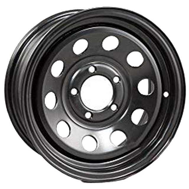 (image for) Steel Modular Trailer Wheel 6 On 5.5" Bolt Pattern Black 16” x 6” Dexter/Redneck #WH166-655BM