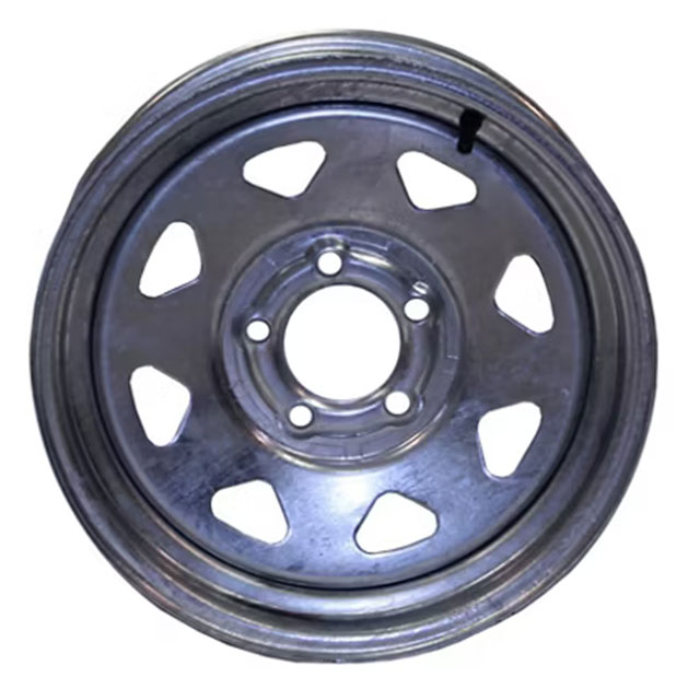 (image for) Steel Spoke Trailer Wheel 6 On 5.5" Bolt Pattern Galvanized 16”x6” Dexter/Redneck #WH166-6GVS