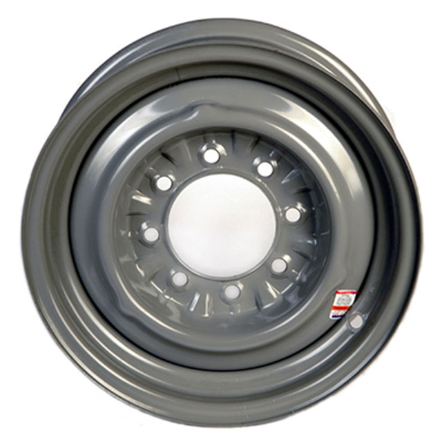 (image for) Steel OEM Trailer Wheel 8 On 6.5" Bolt Pattern Gray 16” x 6” Dexter/Redneck #WH166-8650E-5IN-GY
