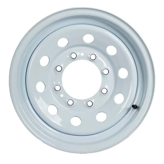 (image for) Steel HD Modular Trailer Wheel 8 On 6.5" Bolt Pattern White 16” x 6” Dexter/Redneck #WH166-8HDWM