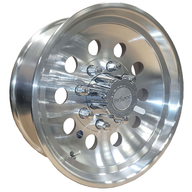 (image for) Aluminum Series 03 Modular Wheel 8 On 6.5" Bolt Pattern Silver 17.5 X 6.75" Dexter/Redneck #WH175675-8MAKHD