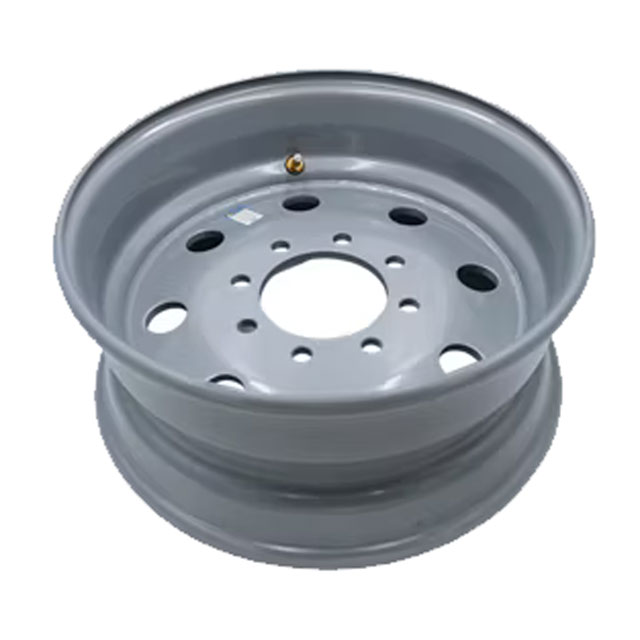 (image for) Trailer Steel Modular HD Wheel 8 On 6.5" Bolt Pattern Silver 17.5x 6.75 Dexter/Redneck #WH175675-8SM50OUT
