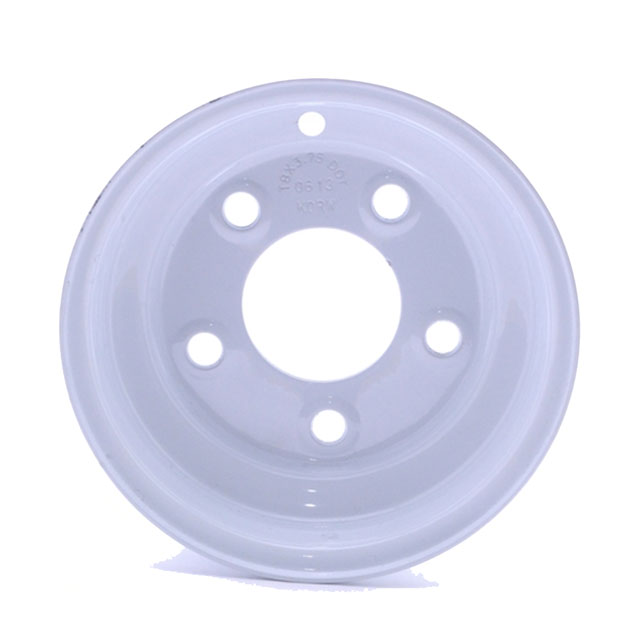 (image for) Steel OEM Trailer Wheel 5 On 4.5" Bolt Pattern White 8” x 3.75” Dexter/Redneck #WH84-50E