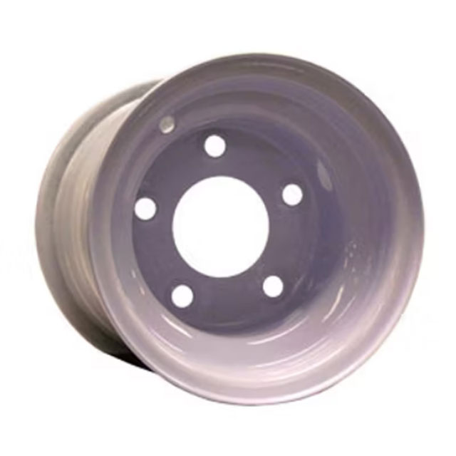 (image for) Steel OEM Trailer Wheel 5 On 4.5" Bolt Pattern White 8" x 7" Dexter/Redneck #WH87-5450E