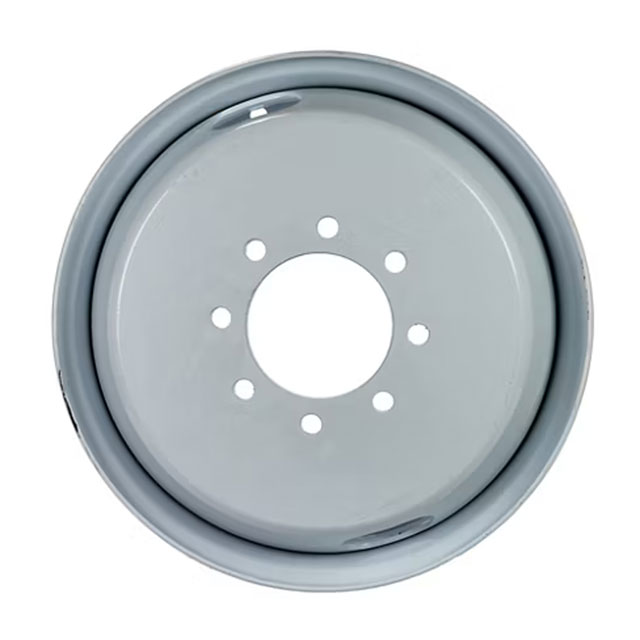 (image for) Steel OEM Dual Wheel 8 On 6.5" Bolt Pattern White 17.5" x 6.75" Dexter/Redneck #WHD175675-80E