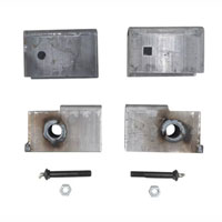 (image for) Trailer Single Axle 2.5" Slipper Spring Hanger Kit 3/4" Eye 10kGD Dexter/Redneck #10GDH-34K1