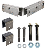 (image for) Trailer Multi Axle 2.5" Slipper Spring Conversion Kit 48.5" Axle Spacing 10k GD Axle Dexter/Redneck #10GDH-34K2-48