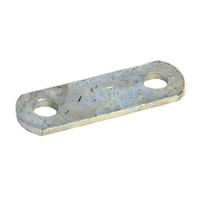 (image for) Trailer Galvanized Double Eye Shackle Strap 2 5/8" Long Dexter/Redneck #115052GALV