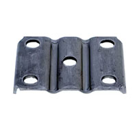 (image for) Trailer Suspension U-Bolt Axle Plate 3'' Round 3.5-7K Axles Dexter/Redneck #117521