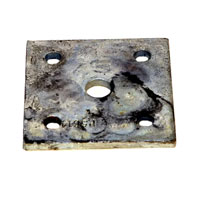 (image for) Trailer Galvanized Suspension U-Bolt Axle Plate 1 3/4'' Round Axle Dexter/Redneck #117535-G