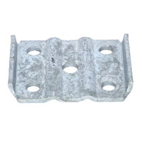 (image for) Trailer Galvanized Suspension U-Bolt Axle Plate 2 3/8'' Round Axle Dexter/Redneck #117595-G