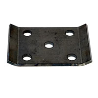 (image for) Trailer Suspension U-Bolt Axle Plate 2 1/2'' Round 7.5k Axles Dexter/Redneck #117858