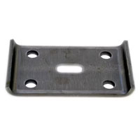 (image for) Trailer Suspension U-Bolt Axle Plate 4" Round 9K Axles Dexter/Redneck #12-42
