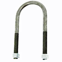 (image for) Trailer Suspension U-Bolt Zinc 3/8"-24 X 4 1/4" For 1 3/4" 2K Round Axle Tubes Dexter/Redneck #175643-Z