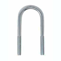 (image for) Trailer Zinc Suspension U-Bolt Only 3/8'-24' X 4 1/4" For 1 3/4" 2K Round Axle Tubes Dexter/Redneck #175643LN-Z