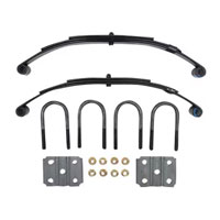 (image for) Trailer Double Eye Spring Kit & U-Bolts 4" Drop 20 3/8" 3 Leaf Dexter/Redneck #2-1020-4D