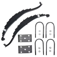 (image for) Trailer Slipper Spring Kit & U-Bolts 24 7/8" 7 Leaf 8k Dexter/Redneck #2-1403T3-8K