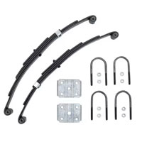 (image for) Marine Trailer Double Eye Spring Kit With U-Bolts 25 1/4" 4 Leaf Dexter/Redneck #2-PR4BM