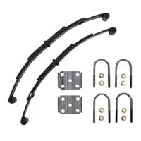 (image for) Trailer Double Eye Spring Kit & U-Bolts 4" Drop 25 1/4" 3 Leaf Dexter/Redneck #2-PR722-4D