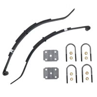 (image for) Trailer Slipper Spring Kit With U-Bolts 4" Drop 27 3/8" 3 Leaf Dexter/Redneck #2-WIF3-4D