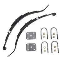 (image for) Trailer Slipper Spring Kit With U-Bolts 4" Drop 27 3/8" 4 Leaf Dexter/Redneck #2-WIG4-4D