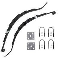 (image for) Trailer Slipper Spring Kit With U-Bolts 27 3/8" 4 Leaf Dexter/Redneck #2-WIG4