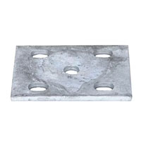 (image for) Trailer Suspension U-Bolt Axle Plate 2'' Square 2.38'' Round 2.2-3.5K Axle Dexter/Redneck #44550