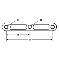 (image for) Trailer Suspension Multi-Axle Straight 1 3/4" Double Eye Spring Equalizer 8" Spring Holes Dexter/Redneck #A2251B3