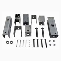 (image for) Trailer Combo Tandem Axle Spring Hanger Kit 2" Slipper Springs 3.5-8K AxleDexter/Redneck #AP202-H202-134HD
