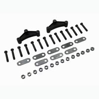 (image for) Trailer Spring Hanger Axle Kit Tandem 2-7K Axles 1.75" Double Eye Spring Tall Curved Equalizer Long Straps Dexter/Redneck #AP233