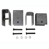 (image for) Trailer Spring Hanger Kit Single 2-8K Axle 1 3/4"-2" Slipper Tall Hanger Dexter/Redneck #APS6SE