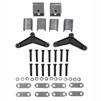 (image for) Trailer Spring Hanger Kit Tandem 2-7K Axles 1.75" Double Eye Spring 1 1/2" Front & Rear Hangers Dexter/Redneck #APT3