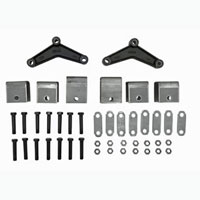(image for) Trailer Spring Hanger Kit Tandem 2-7K Axles 1.75" Double Eye Spring 2 1/2" Front/Rear Hangers Tall Curved Equalizer Dexter/Redneck #APT7