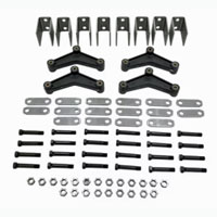 (image for) Trailer Suspension 2-7K Triple Axle Spring Hanger Kit 1.75" Double Eye Tall Hangers Dexter/Redneck #APTT5