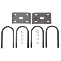 (image for) APUBR-40 Trailer Suspension U-Bolt Kit 5/8"-11 X 8" For 9k 4'' Round Axle Dexter/Redneck #APUBR-40